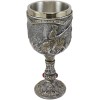 Medieval Castle Jostling Knights On Horse King's Tournament Wine Goblet