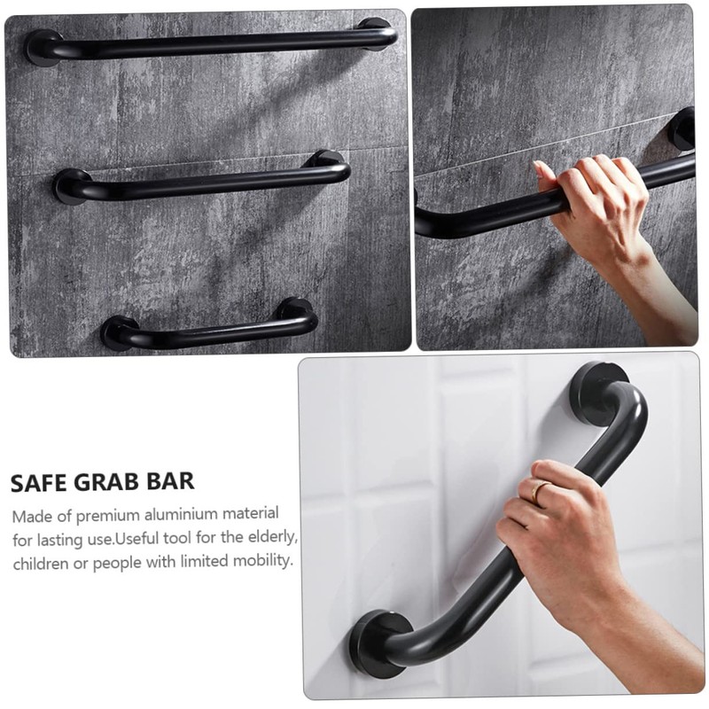 Gatuida 2pcs Non-Slip Grab Bar Set Sturdy Bathroom Shower Safety