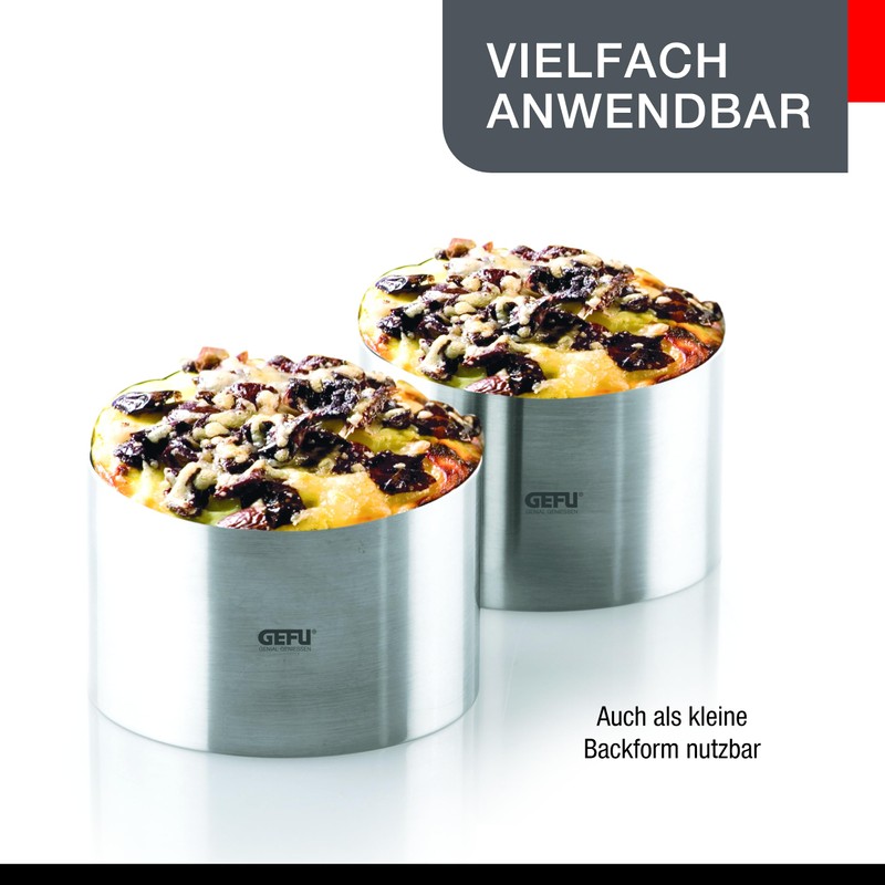 Gefu 12160 Dessert and Starter Rings Set of 2