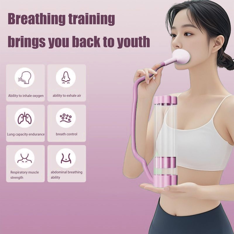 Breath Trainer | Lung Exerciser | Compact Workout Device Portable