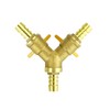 Areyourshop 3/8" Hose Barb Ball Valve Y Shaped 3 Way