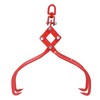LOPOO 4 Claw Timber Log Lifting Logging Tongs Grabber Tong