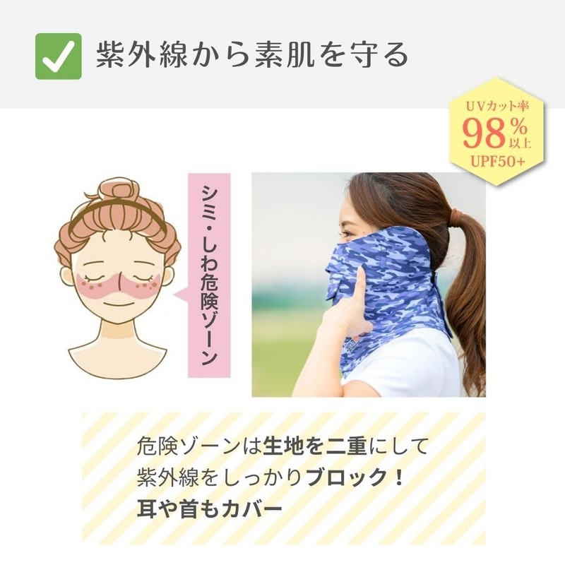 [White Beauty] WhB No Suffocating UV Face Cover, CH Type