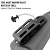 ALEOHALTER Kydex C-Clip for K-Case Accessories - Black
