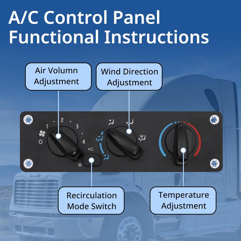 Climate Control Module 599-008 HVAC A/C Control Panel Compatible with