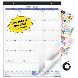 Ospelelf Wall Calendar 2024-2025 Large Calendar 22'' x 17'' Monthly Desk Calendar 18 Month Family Calendar, Use July 2024 - Dec 2025