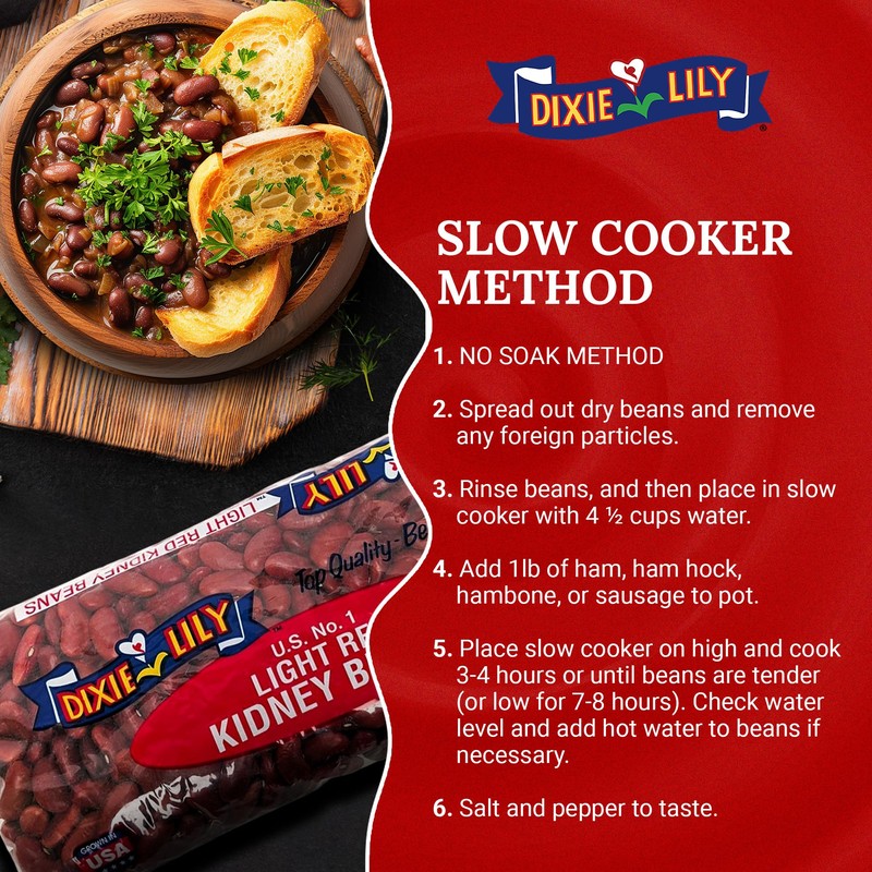 Dixie Lily Light Red Kidney Beans - Dried Beans for