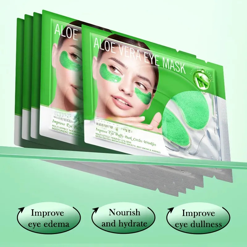 20 Pares De Mascarillas De Aloe Vera Para Ojos Reafirmantes