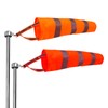 2Pcs Hanging Reflective Windsock Flags for Outside Rip Stop Airport