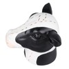 Black White Cow Head Wearing Glasses Statues Resin Stable Glasses