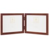 Lawrence Frames Hinged Double (Horizontal) Walnut Wood Picture Frame, Gallery