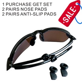 Beaspecal 2Pair Nose Pads for Maui Jim Nose Pads Replacement Compatible with Martini Sport Sunglasses Nose Pads,Silicone Anti-Slip Nose Pads