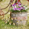 DYJAGYO 10Pcs Bee Garden Stakes Decor, Flower Pot Bed GardenDecorGarden