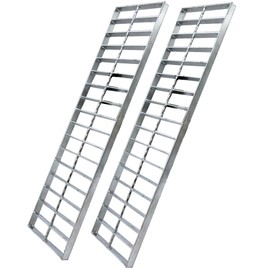 MOSINSBO Galvanized Steel Drain Grate 20x4 for NDS 4” FILCOTEN Channel, 2 PC Outdoor Drain Cover, B Class Replacement Sewer Grate Durable Heavy Duty, Sliver Rectangle Drainage Grate for Driveway, Yard