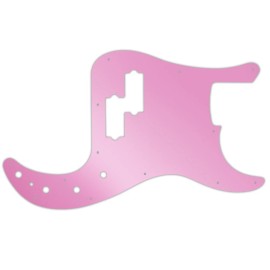 wd Pickguard Fender 2005-On MIM Deluxe Active Special P bass pink mirror