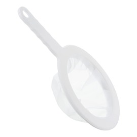 PATIKIL 235 x 145mm Food Filter Strainer 100 Mesh Kitchen Mesh Filter Strainer Fine Mesh Sieve with Handle for Filter Juice Coffee Soy Milk White