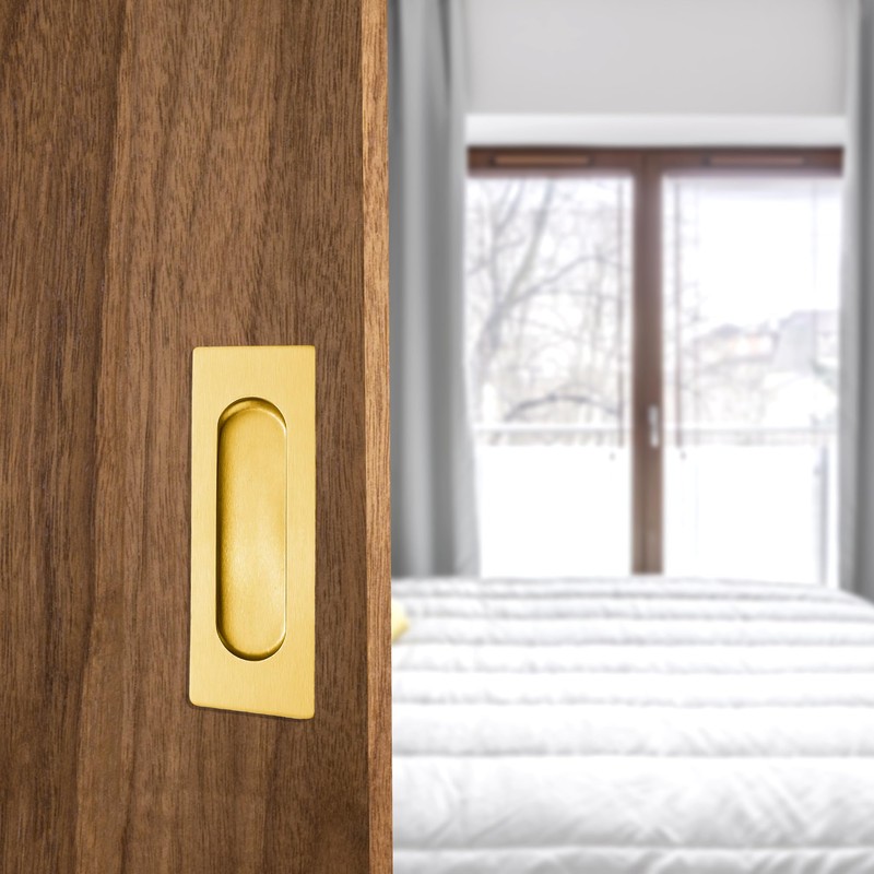 Malimali 4.72 Inch Recessed Finger Flush Pulls for Kitchen Cabinet,