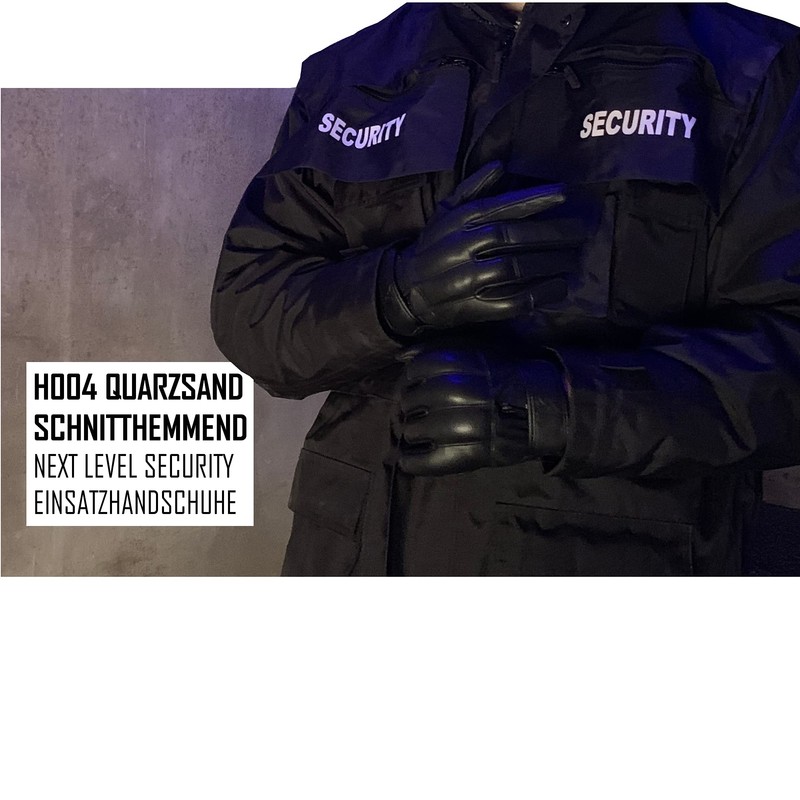 TacFirst Tactical Gloves Security Gloves, Unisex, TacFirst Einsatzhandschuh SECURITY, black,
