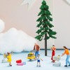 LOGOFUN 20Pcs Miniature Tree Model Artificial Pine Tree Handmade Micro