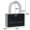 Maudex® PDK73 Heavy Duty Padlock with 5 Keys - 13mm