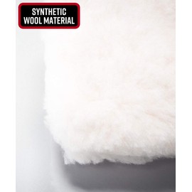 Adam's Polishes 10 Professional Wool Wash Pad - Plush Synthetic Car Wash Pad is Gentle On Auto Paint Without Worry of Scratches or Swirls - Car Soap & Wax Safe Detailing Tool for Car or Truck