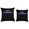 Magic Mushrooms Psychedelic Shrooms Psilocybin Grow Throw Pillow