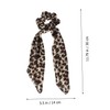 BIUDECO 2 Pcs Printing Scrunchies Leopard Print Hair Ties Braiding