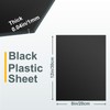 6 Pack Black Plastic Sheet 8x12x0.04 in Flexible High Tensile