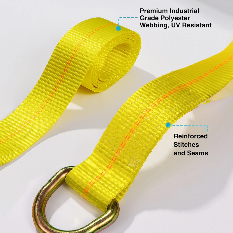 Trekassy 10 Pack Axle Straps Car Trailer Hauler Ratchet Tie