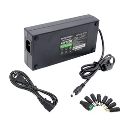 DIGISHUO DC 48V 4A 192W Power Supply Adapter Transformer Switch AC 110V/240V to DC 48V 4A Switching Converter LED Driver for LED Strip Light CCTV Camera Security System (48V 4A 192W)