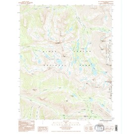 YellowMaps Mt Clarence King CA topo map, 1:24000 Scale, 7.5 X 7.5 Minute, Historical, 1992, Updated 1995, 26.8 x 22 in - Paper