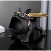 Bulldog Decorative Storage Tray Statue – 11.8-Inch Resin Dog Figurine