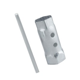 buccilly 49057 & PT49057 Dual Head Hex Socket Wrench Removal Tool, 1-1/2 Inch & 1-7/8 Inch,Equipped with a pry bar,Heavy-Duty Steel for Screw-in Water Heater Element Removal, Anti-Slip Design