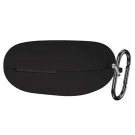 WUWOCJ Case Compatible with Beats Powerbeats Pro 2 Wireless Bluetooth Earbuds,Soft Silicone Cover Accessories with Carabiner (Black)