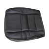 Priprilod Black Leather Driver Side Bottom Replacement Seat Cover Compatible