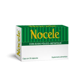 Nocele Suplemento Alimenticio 30 Cápsulas con Ácido Fólico - Metafolin