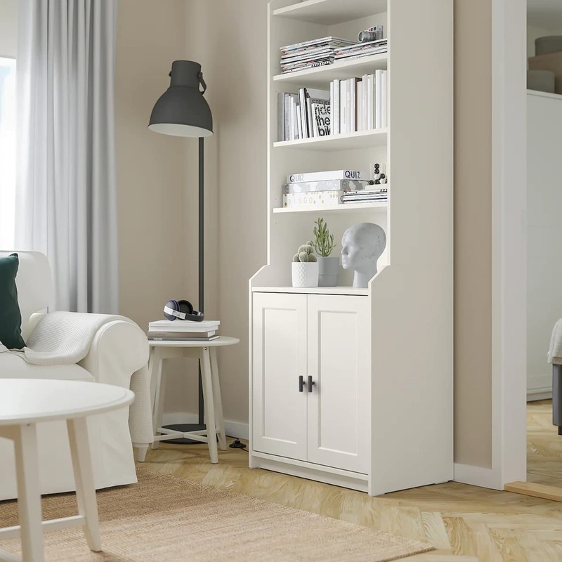 PinLin 15 Pack Cabinet Door Knobs, Flat Black Drawer Knobs,