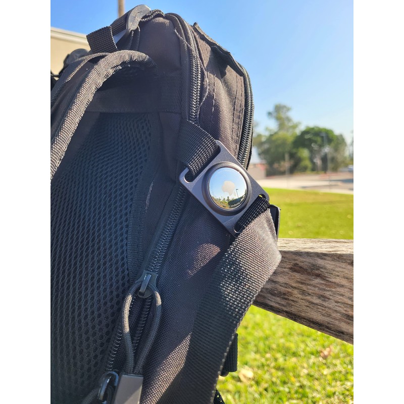 Aluminum 2 Piece Airtag Case (Black)