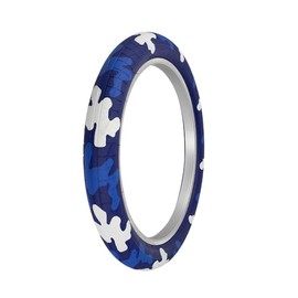 PRO+ Bicycle TIRE 20" X 2.40" SEMI Slick Tread TIRE P-1472 (Camo Dark Blue/Blue/White)
