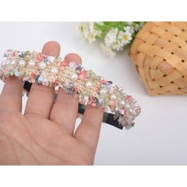 Bianhuan Pearl Kids Headband for Children, Girls, Hair Accessories, Hair Accessories, Stylish, Cute, Formal, Recitals, School Entrance Ceremonies, Graduation Ceremonies, Party Dresses, Weddings,
