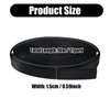 Nylon Webbing Strap, 3/8 Inch Heavy Duty Black Nylon Webbing