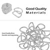 Trimming Shop Non-Welded Metal D-Ring Fasteners, Durable Buckles for Handbag,