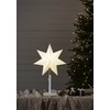 Star Trading Christmas Star Chequered Table Lamp, 3D Paper Star
