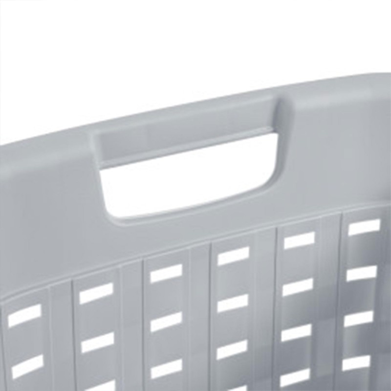 Sterilite 6-Pack Weave Laundry Basket, Rectangle Plastic Clothes Hamper w/