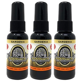 BluntPower (Gardenia, 3 Pack) Concentrated Air Freshener - Premium Oil Based Air Freshener Spray For Home and Car - Long-Lasting Bathroom Spray, Car Freshener, & Odor Eliminator Spray
