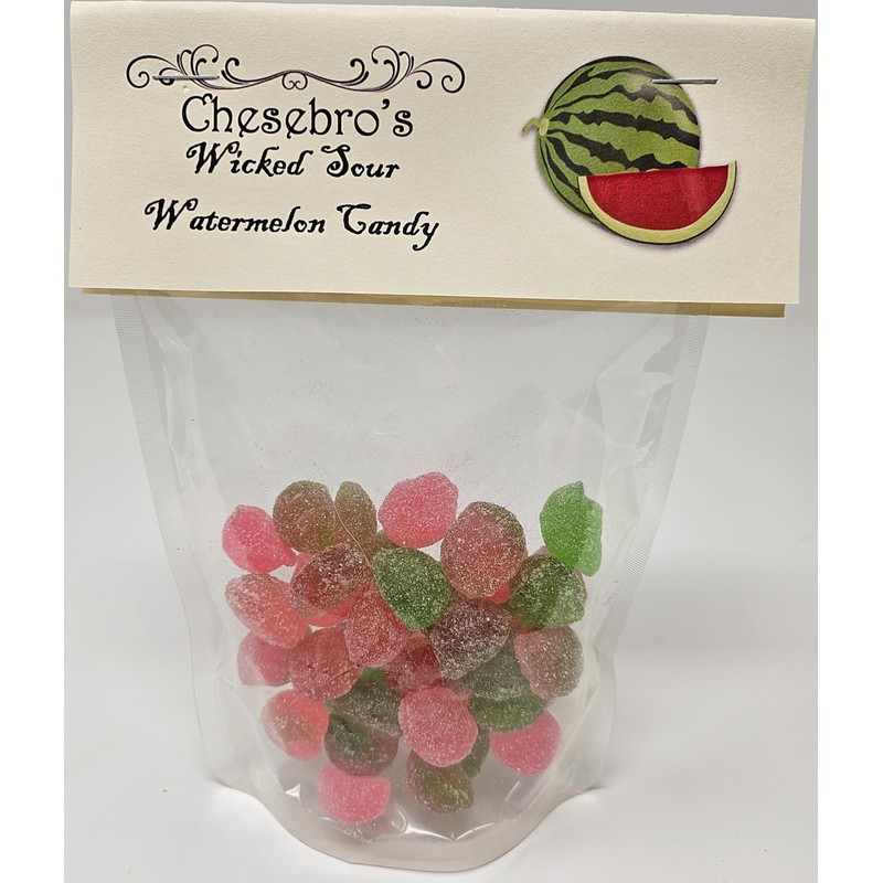 Wicked Sour Watermelon Kettle-Cooked Hard Candy Drops, 3 Pack of