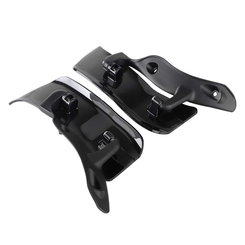 XMMT ABS Black Side Wing Adjustable Windshield Air Deflector for