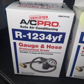 Certified A/C Pro CERTYF102 Recharge Gauge and Hose