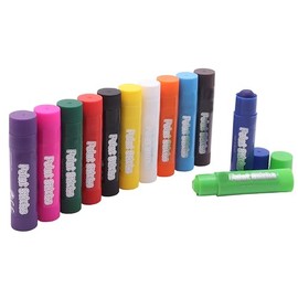 Craftplay Paint sticks | Poster paint sticks | Pack of 12 colours | Twist & colour!