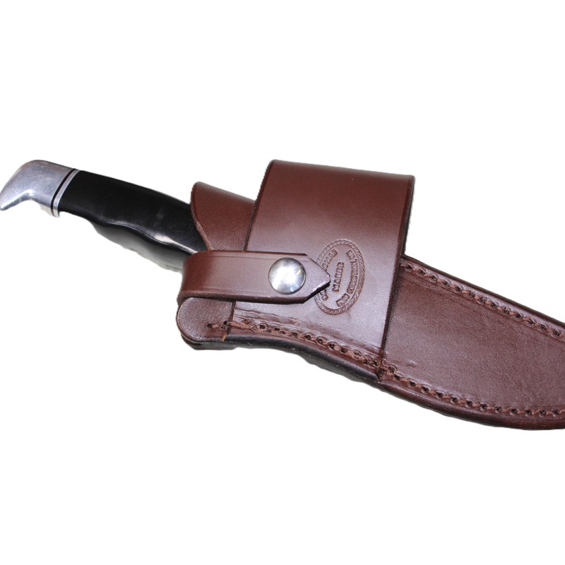 Custom Cross Draw Leather Knife Sheath for Buck 119 Knife,
